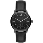 Burberry The Classic Black Dial Black Leather Strap Watch for Men - BU10003