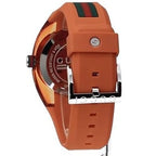 Gucci Sync XXL Quartz Orange Dial Orange Rubber Strap Unisex Watch - YA137108