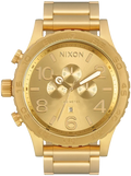Nixon 51-30 Chrono Gold Dial Gold Steel Strap Watch for Men - A083-502