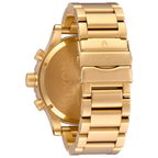 Nixon 51-30 Chrono Gold Dial Gold Steel Strap Watch for Men - A083-502