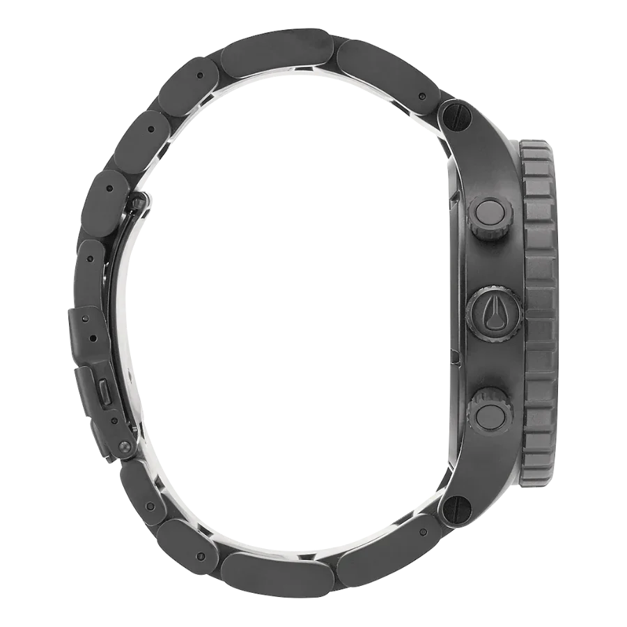 Nixon 51-30 Chronograph Grey Dial Grey Steel Strap Watch for Men - A083-1062