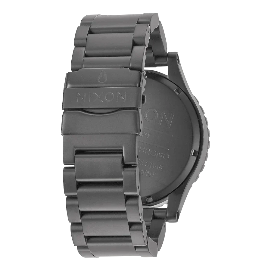 Nixon 51-30 Chronograph Grey Dial Grey Steel Strap Watch for Men - A083-1062