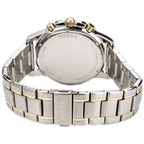 Fossil Dean Chronograph White Dial Silver Steel Strap Watch for Men - FS4795