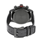 Gucci G Timeless Chronograph Black Dial Black Leather Strap Watch For Men - YA126244