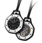 Swatch x AP Royal Pop Black Dial Black Leather Lanyard Watch for Men - Ocho Negro