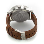Nixon 51-30 Chronograph Black Dial Brown Leather Strap Watch for Men - A124-019